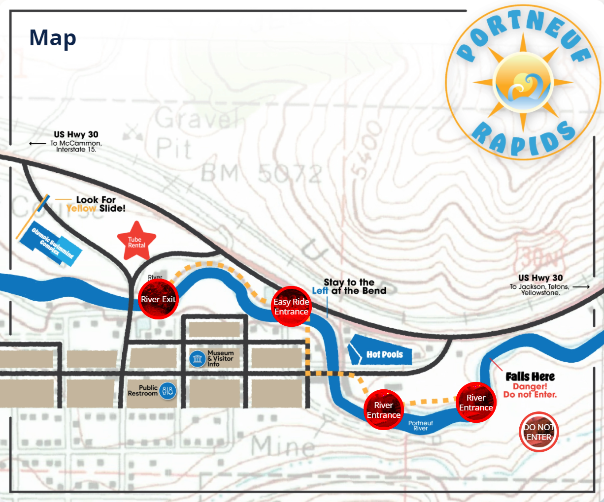 Portneuf Rapids Tube Rentals in Lava Hot Springs